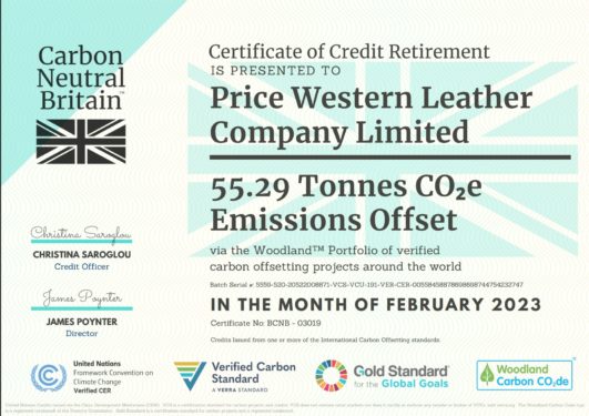 Latest Carbon Offset Certification